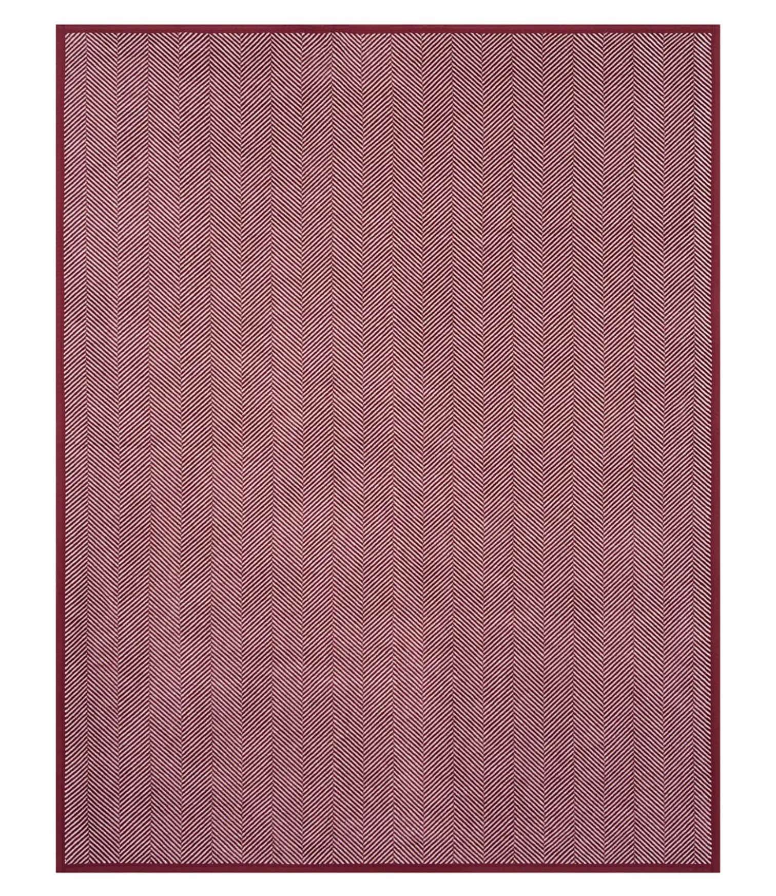 Herringbone Maroon Blanket