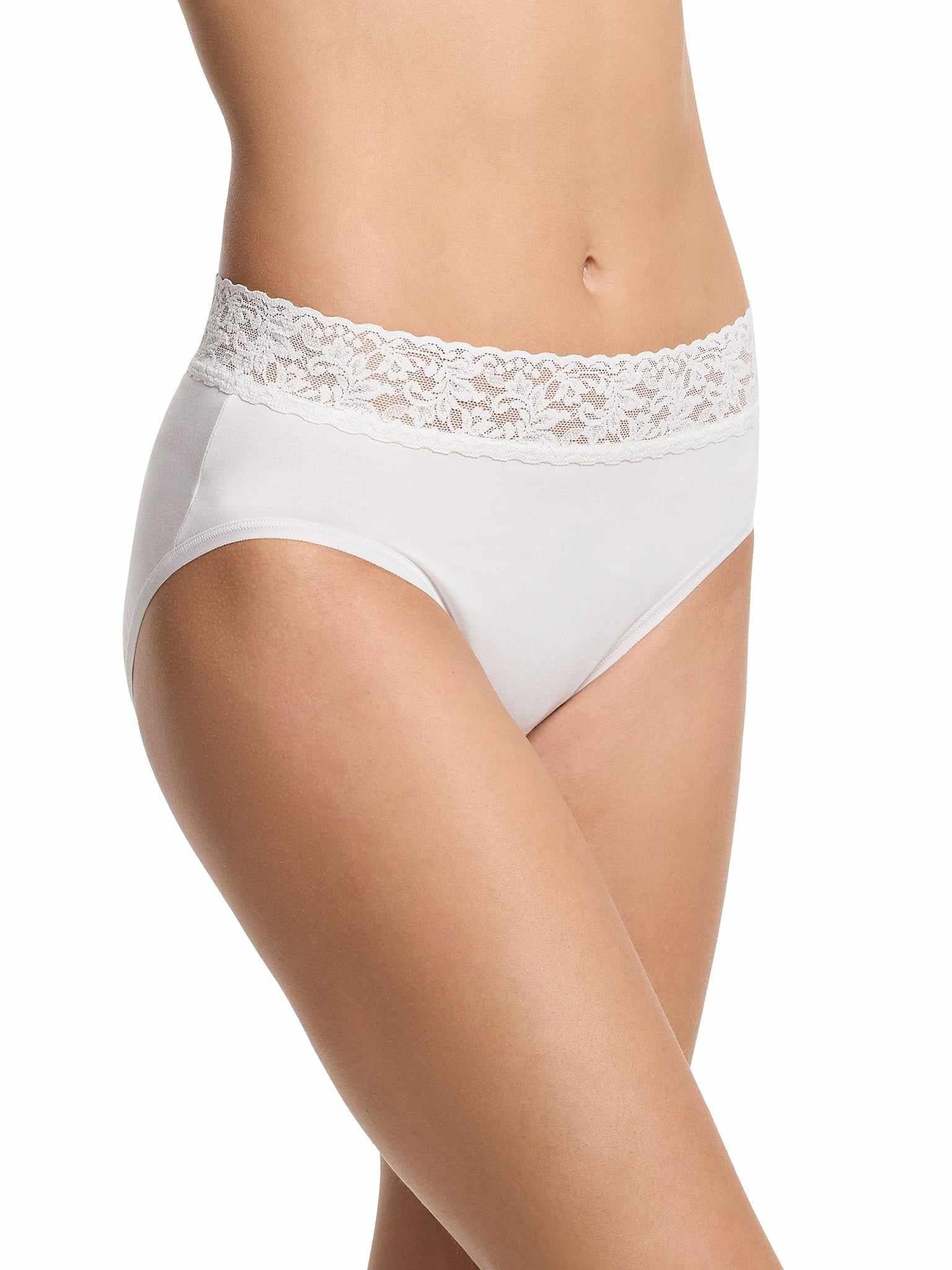 Cotton French Brief, White