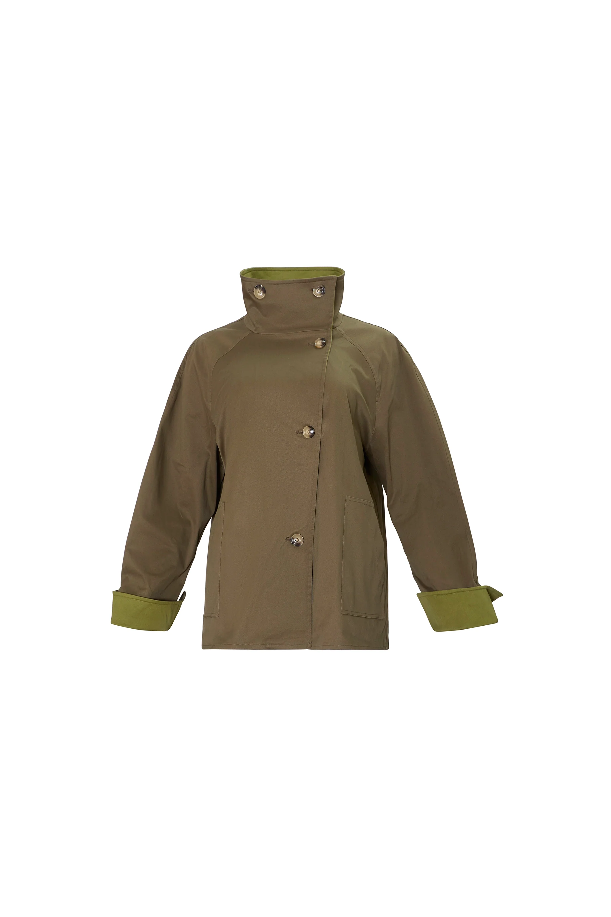 Howell Cropped Trench, Khaki Brown