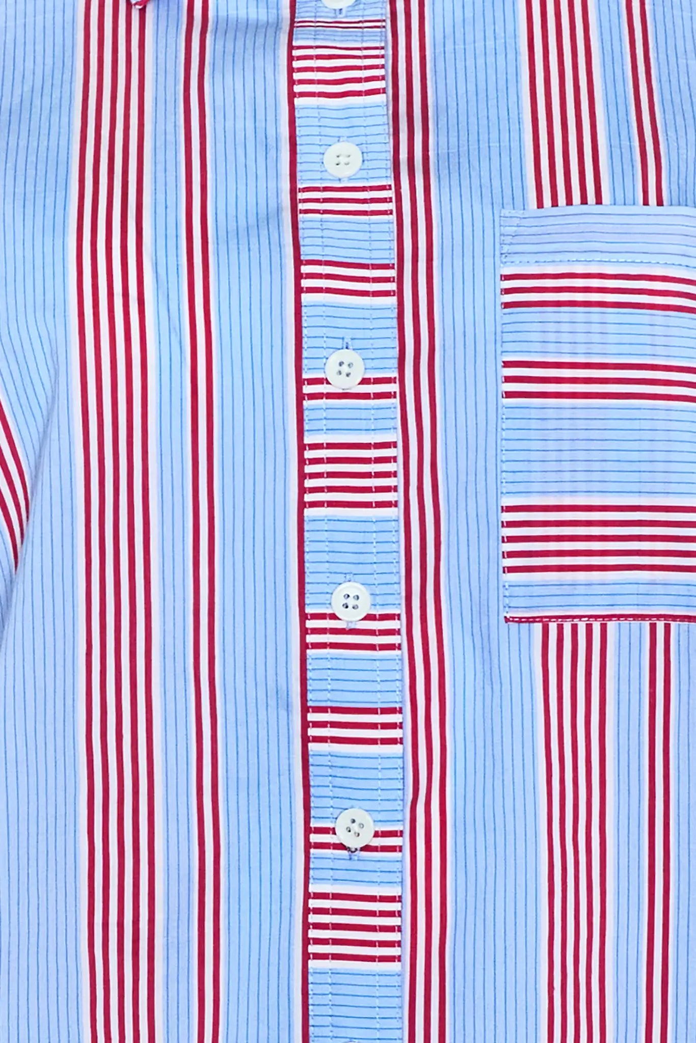 Hudson Shirt, Seaside Stripe