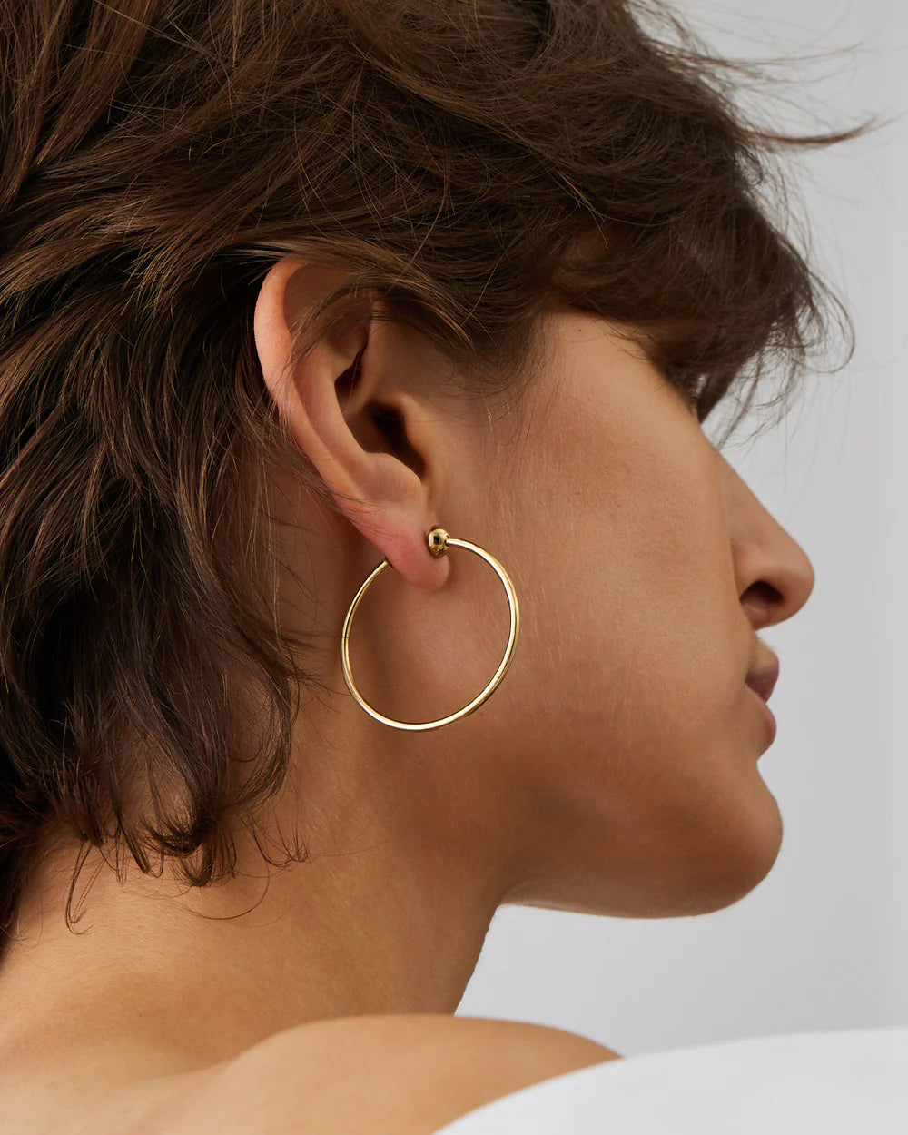 Icon Hoops, Small in Gold