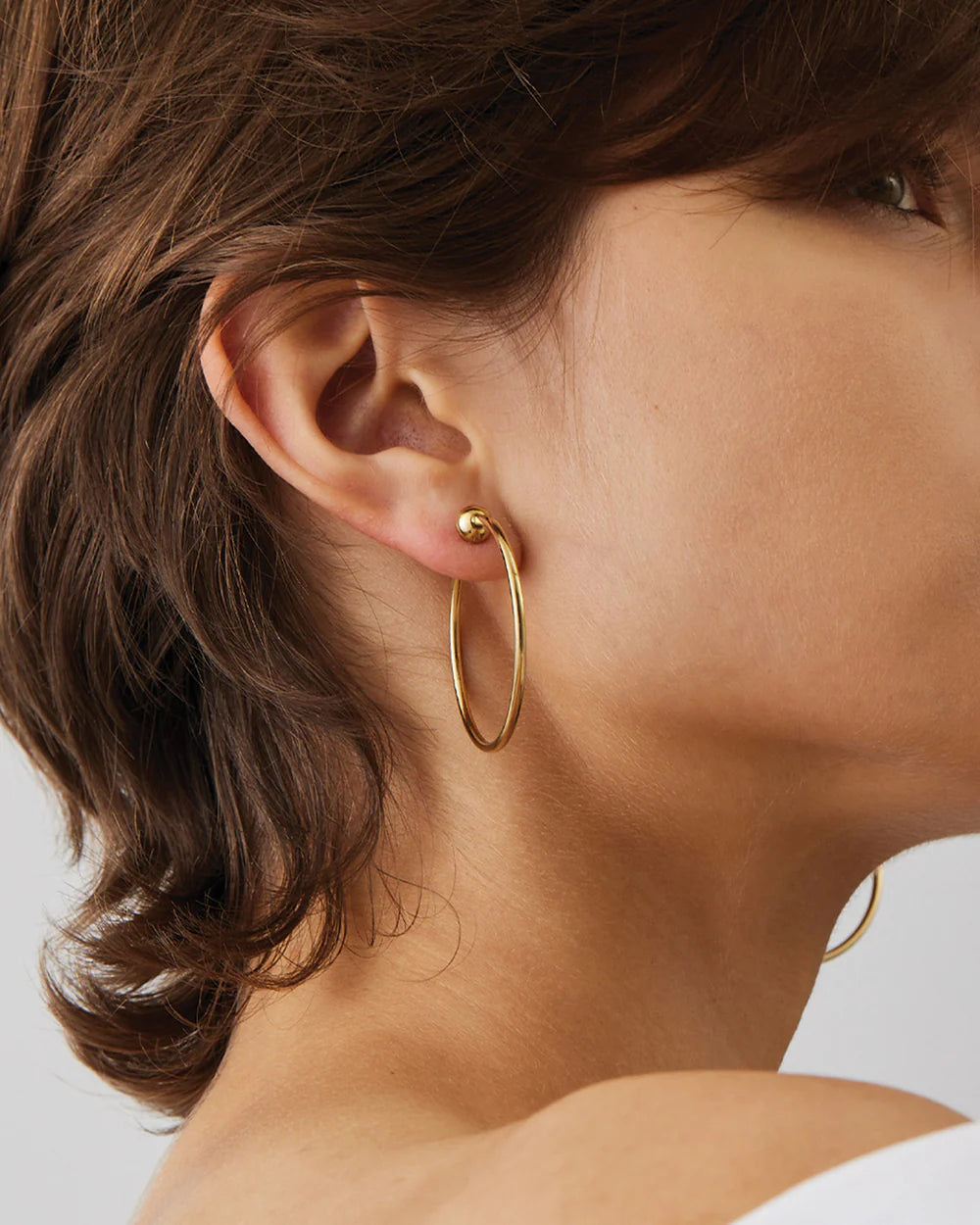 Icon Hoops, Small in Gold