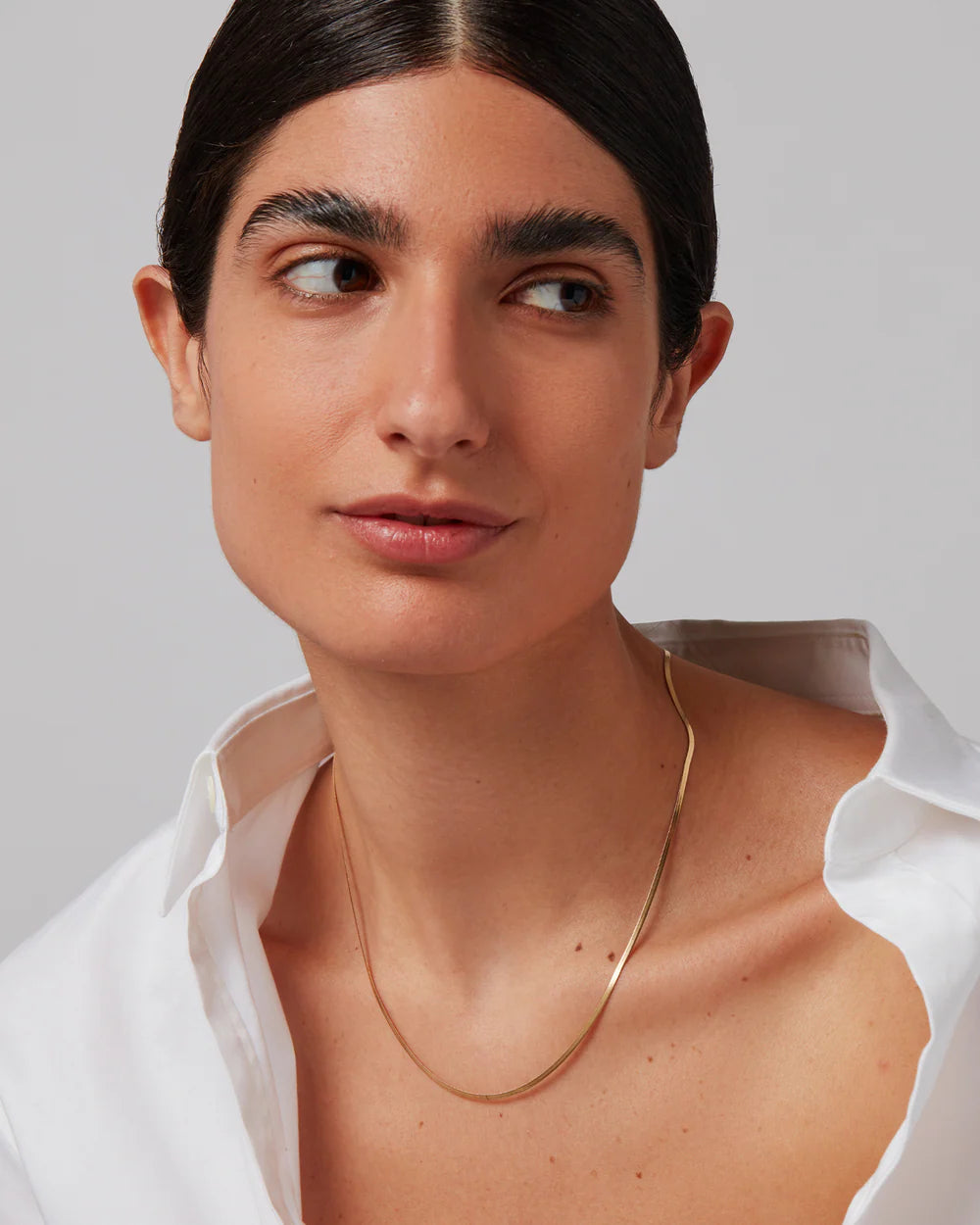 Zeina Slim Chain, Gold