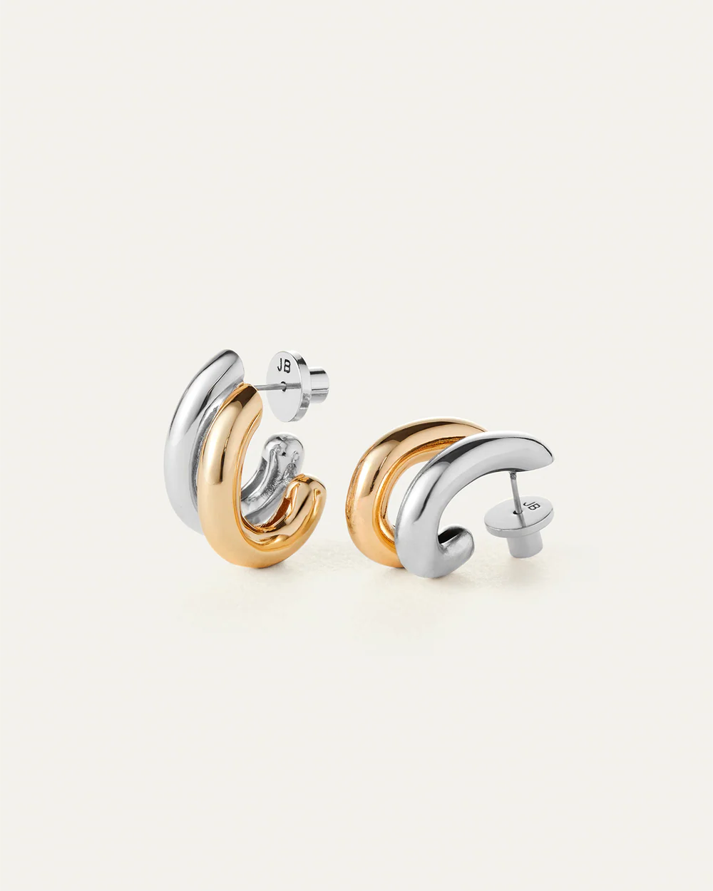 Florence Earrings, Two-Tone