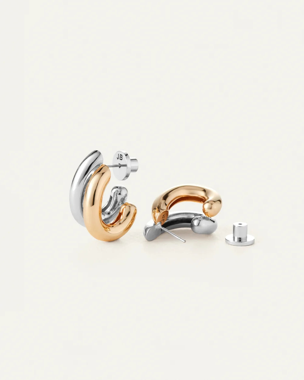 Florence Earrings, Two-Tone
