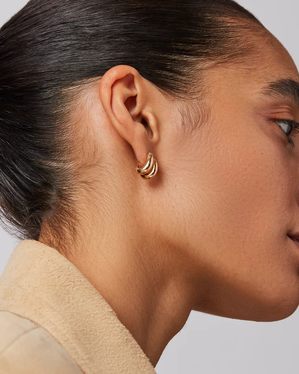 Mini Florence Earrings, Gold