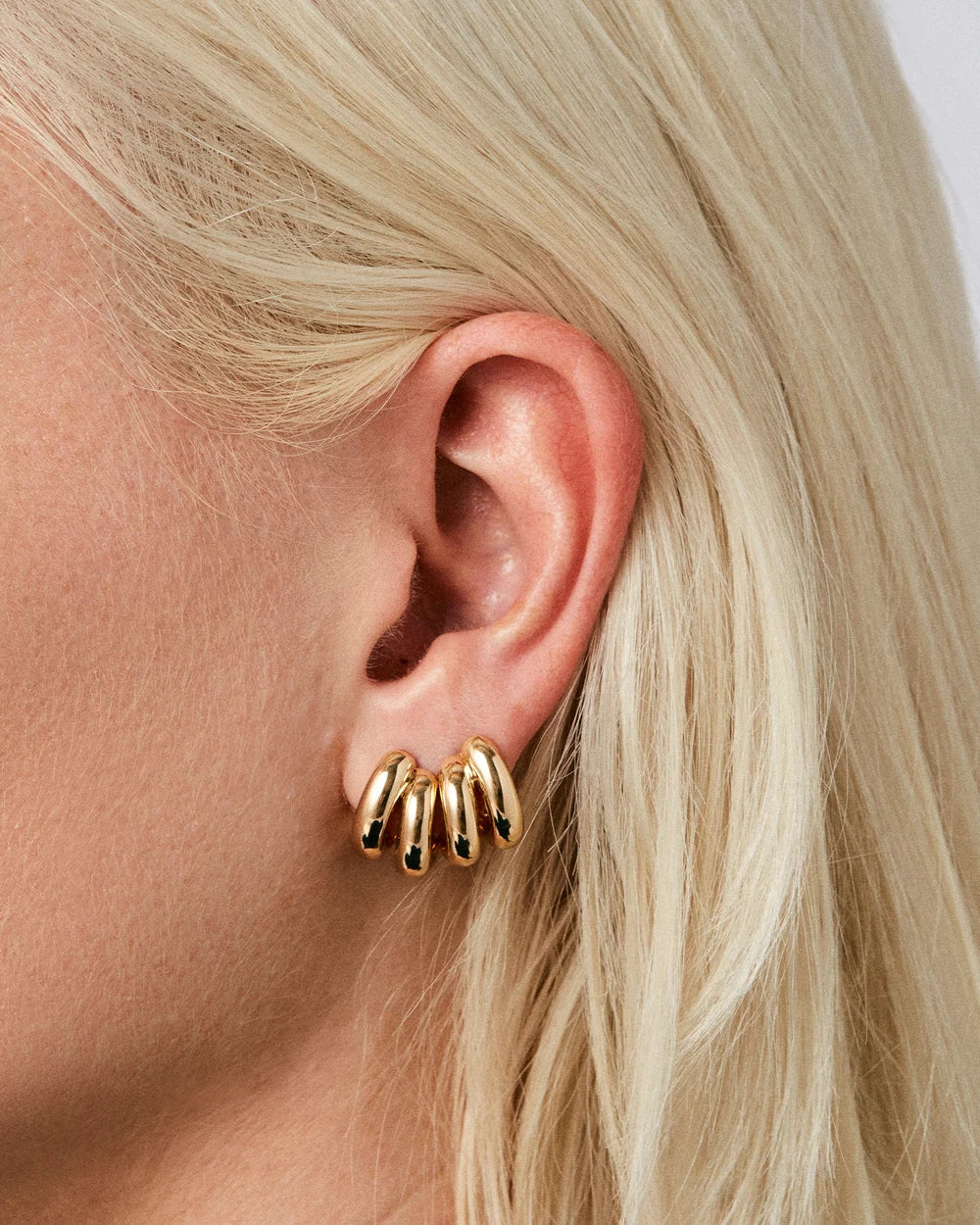 Mini Florence Earrings, Gold