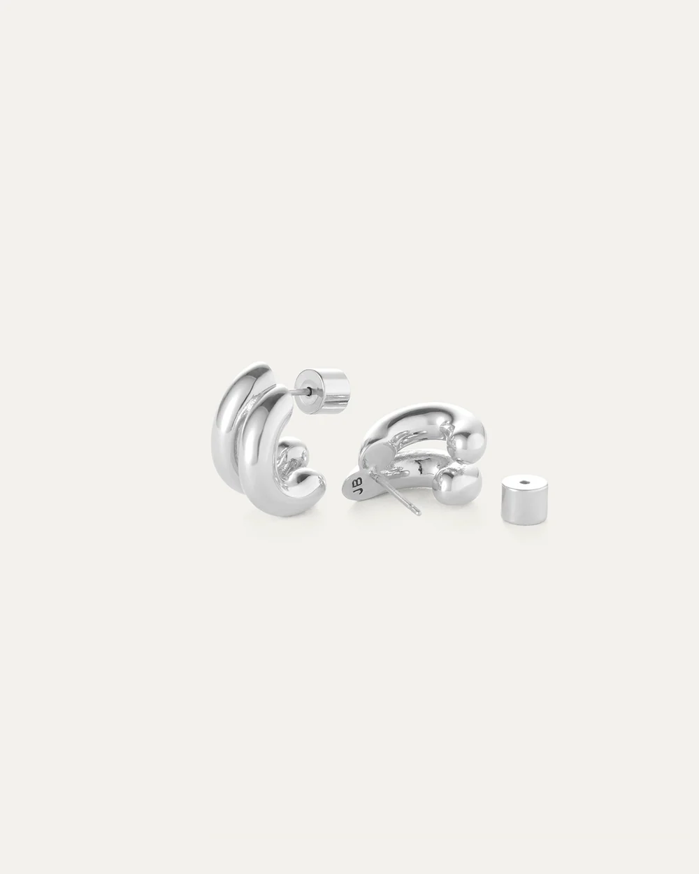 Mini Florence Earrings, Silver