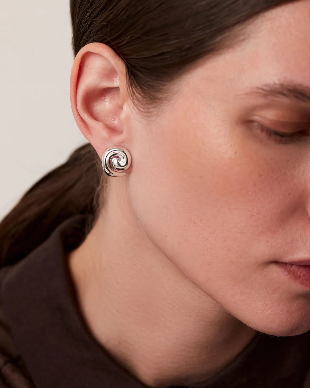 Small Gio Earrings, Silver