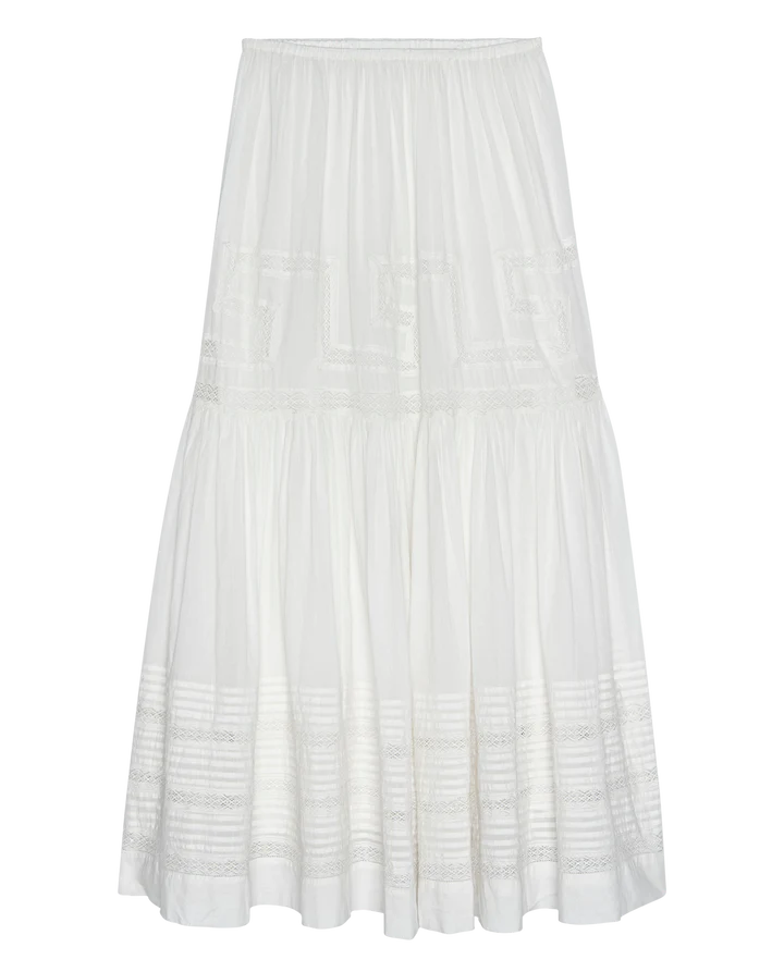 Victorian Skirt, White