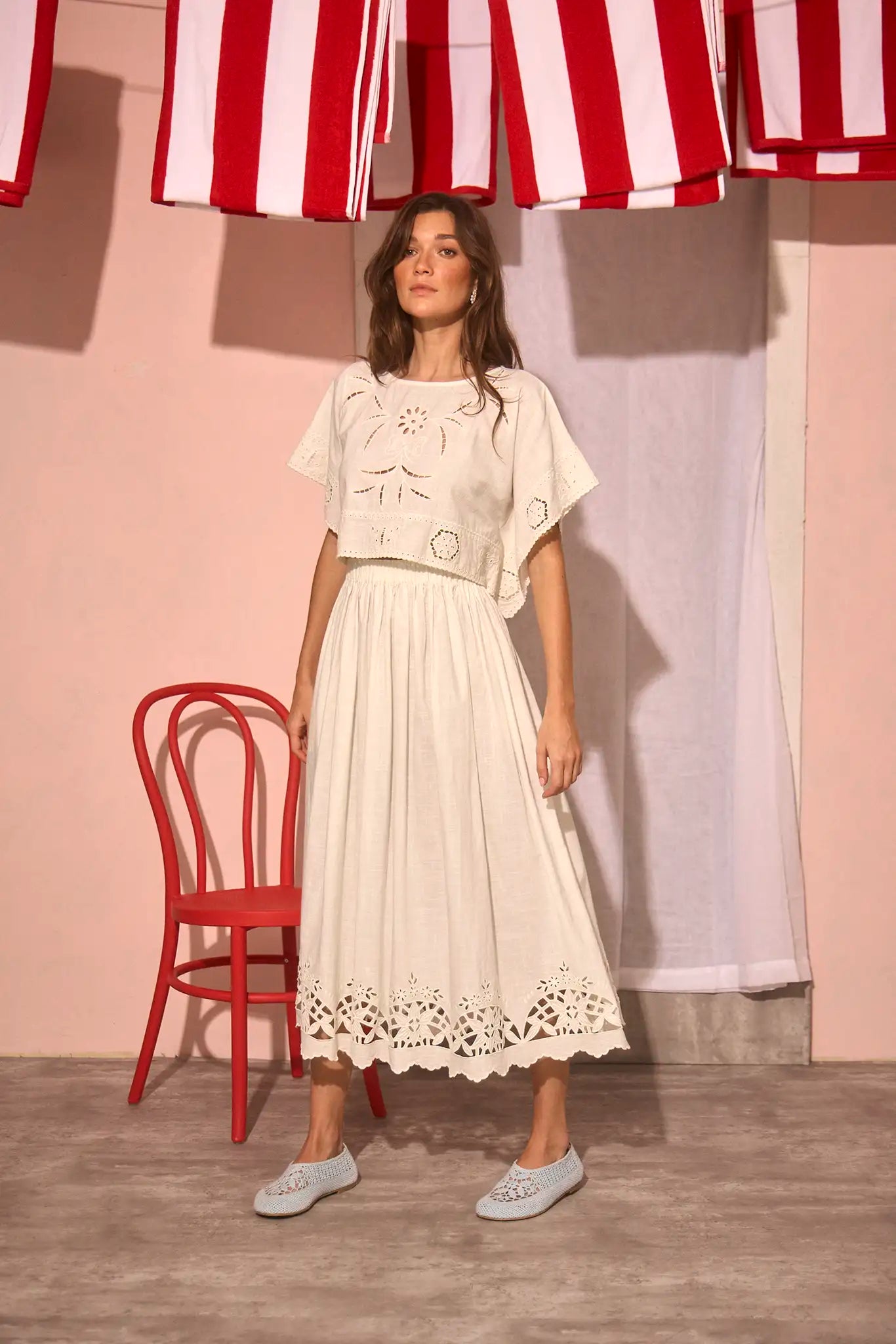 Tatum Skirt, White