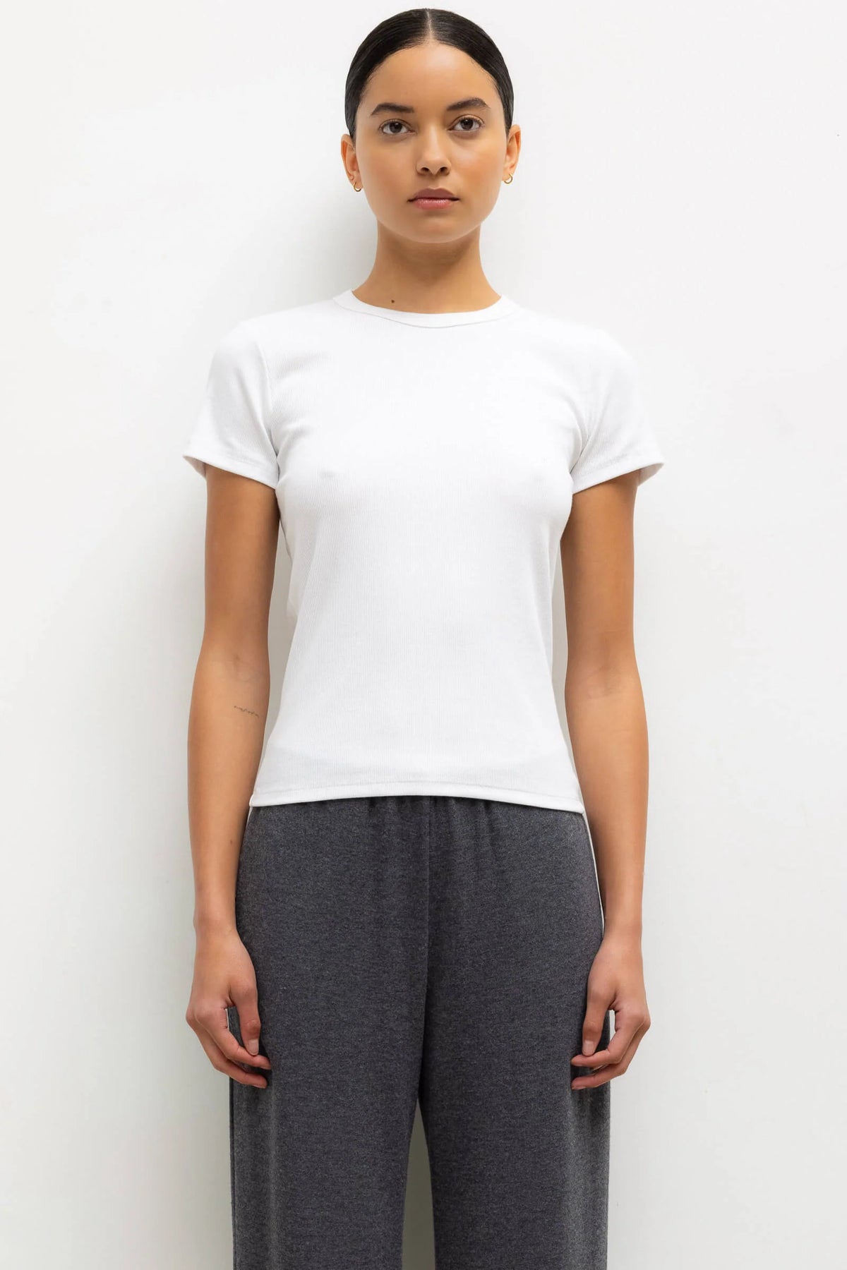 Kelly Slim Fit Tee in White