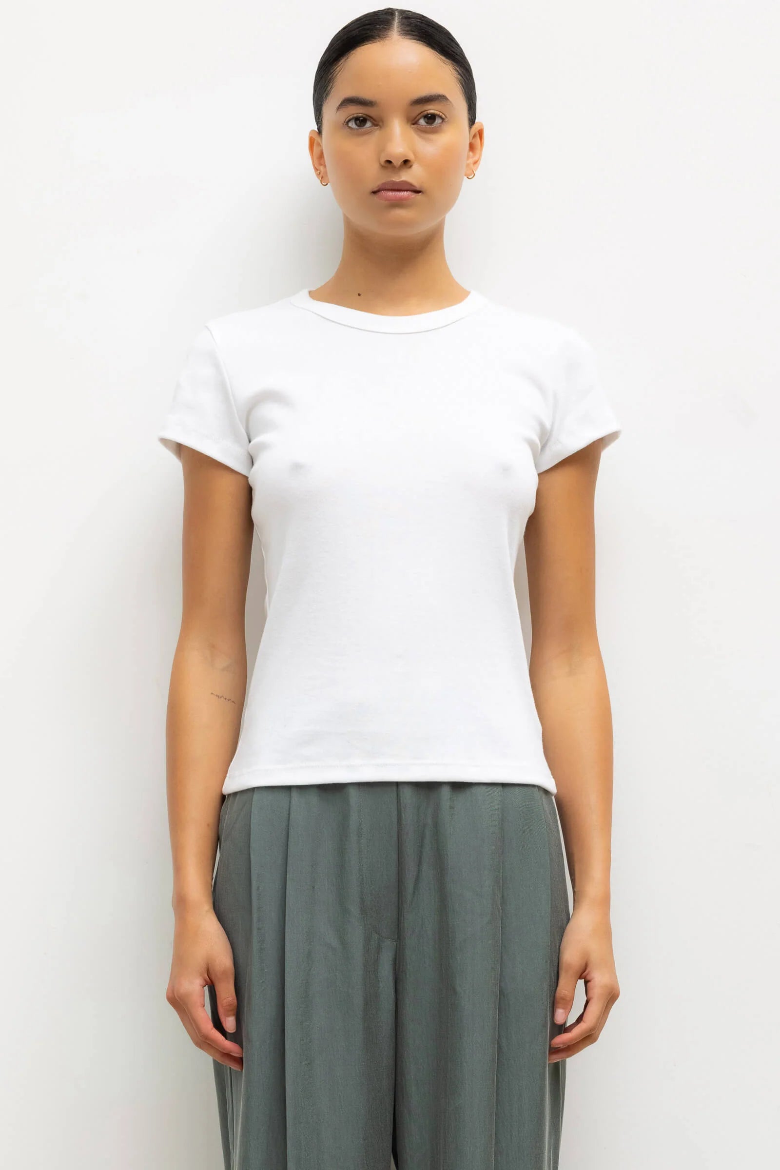Nando Slim Fit Tee in White