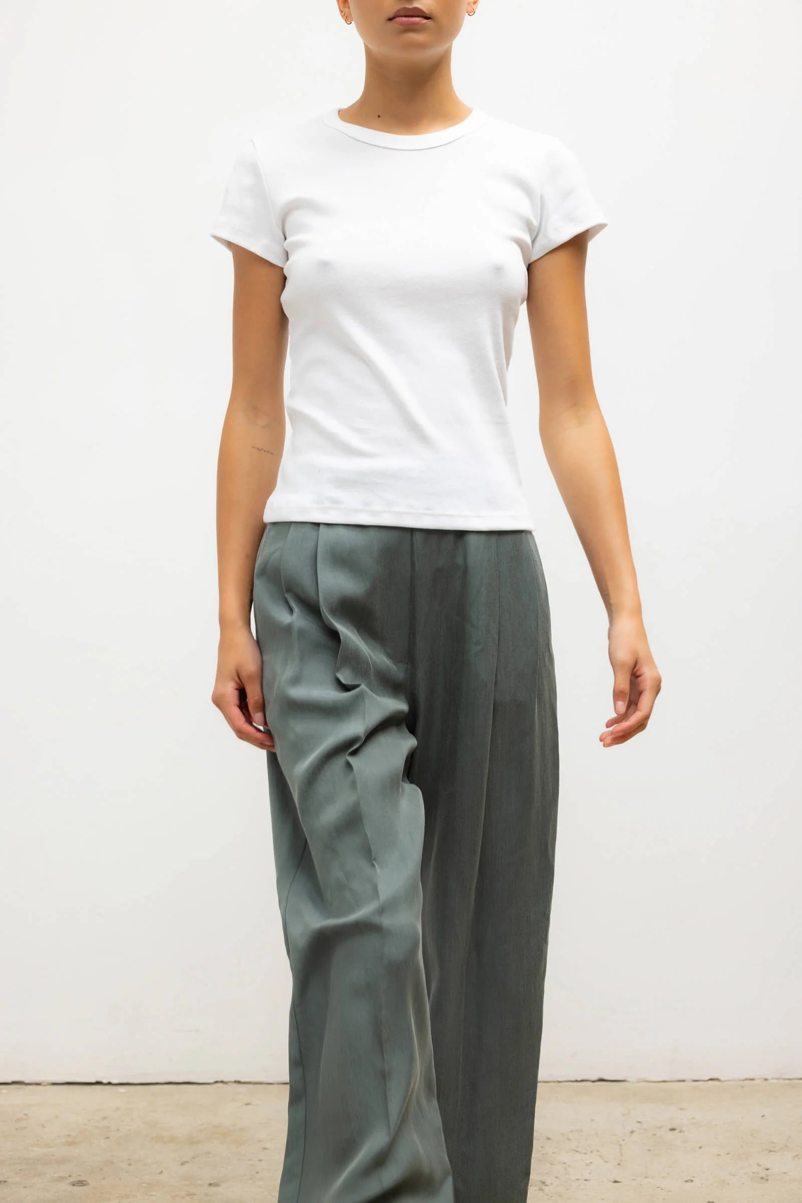Nando Slim Fit Tee in White