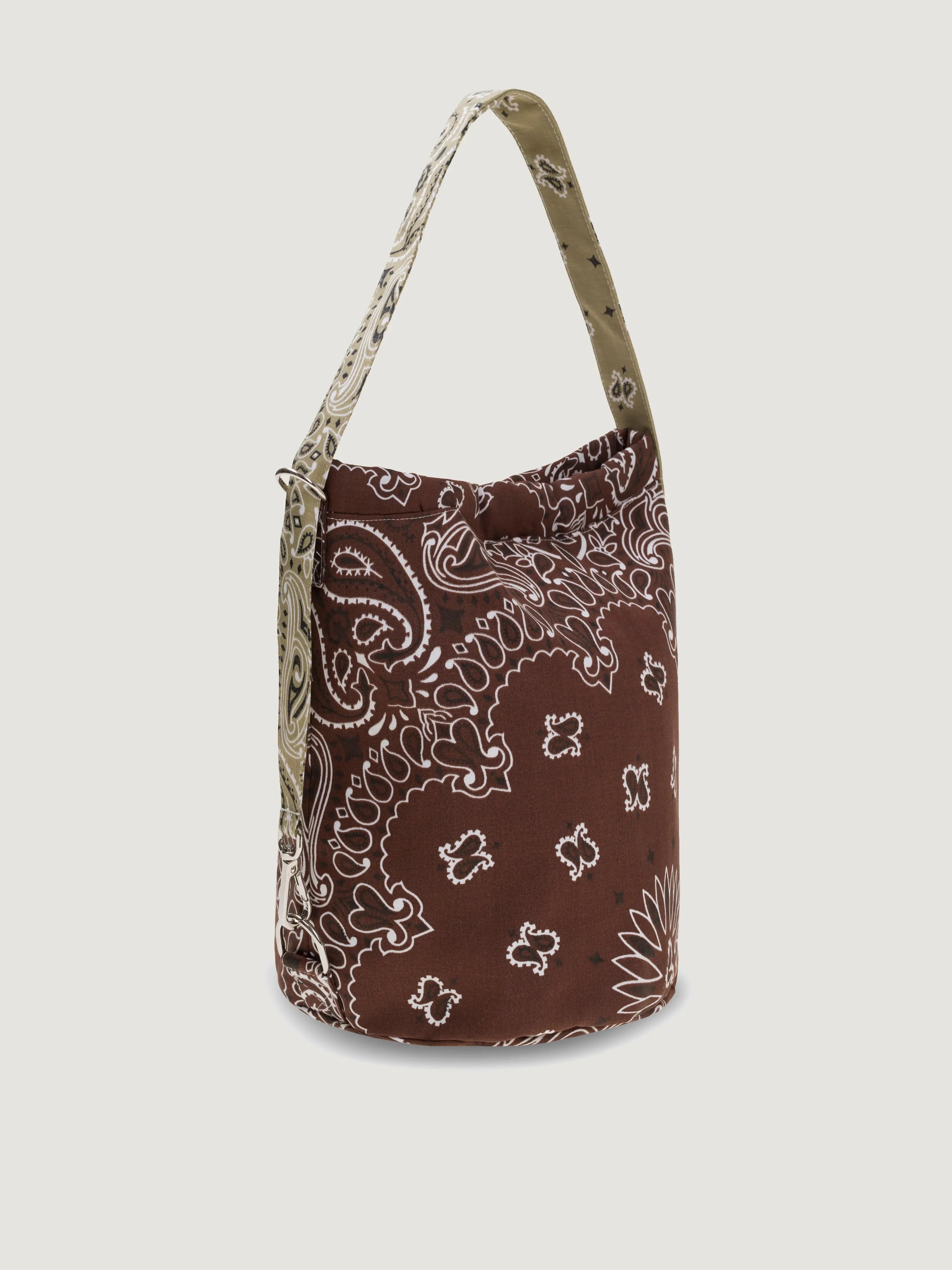 Seau Bag, Brown & Beige