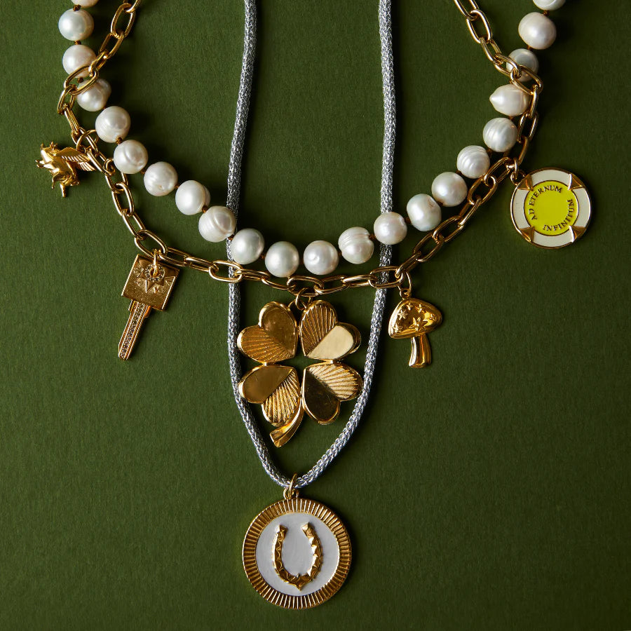 Silver Lurex Necklace Cord