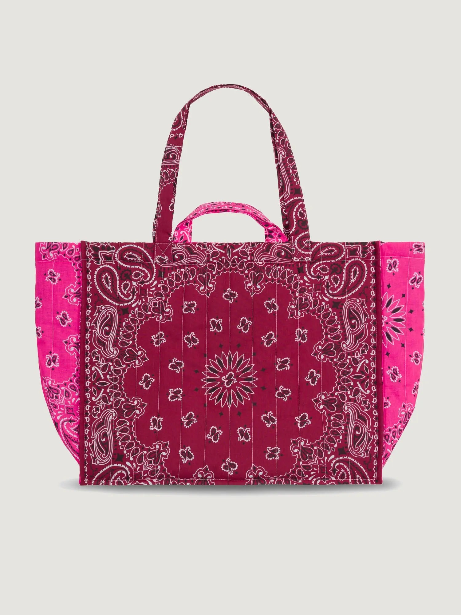 Maxi LOVE Tote, Burgundy & Fuchsia