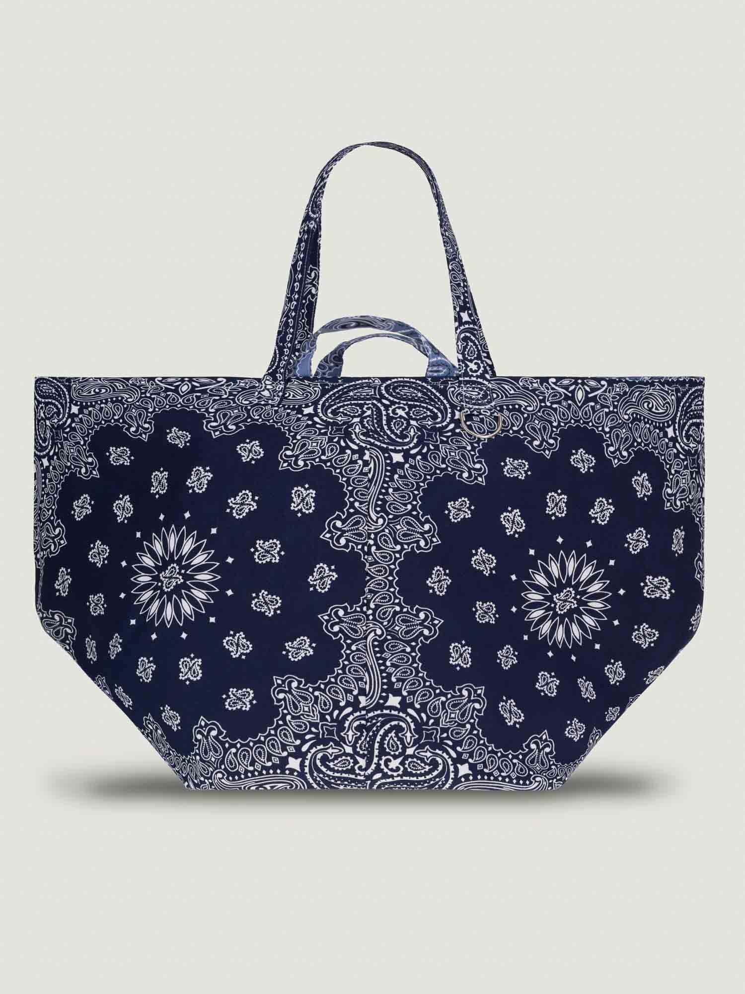 Weekend Bag, Navy & Chambray