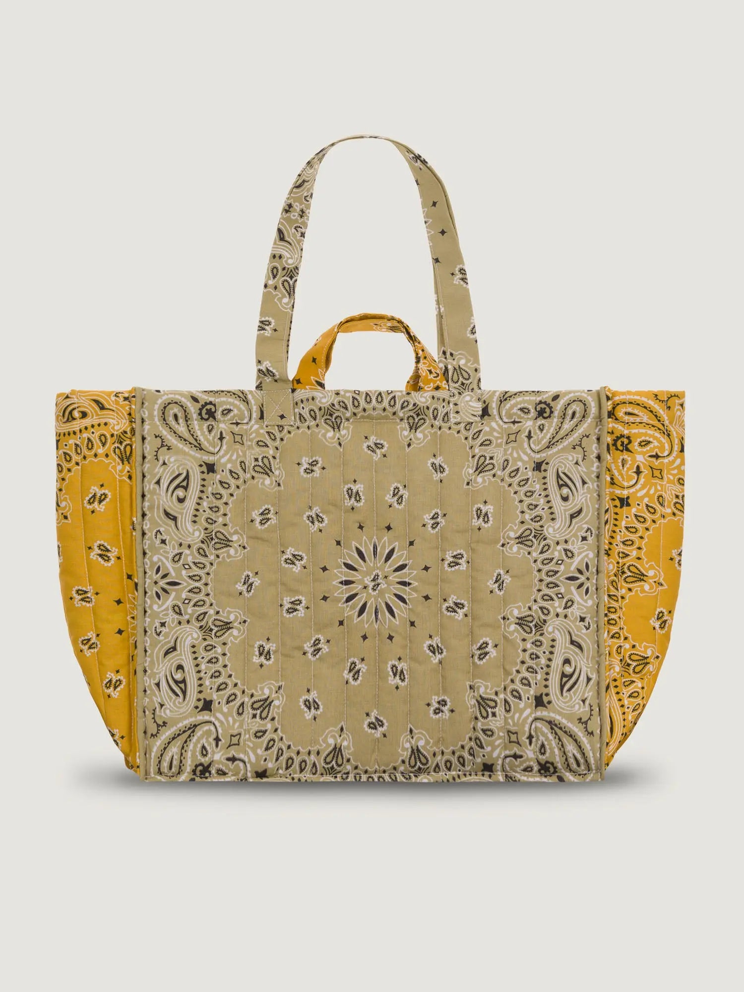 Maxi LOVE Tote, Beige & Mustard