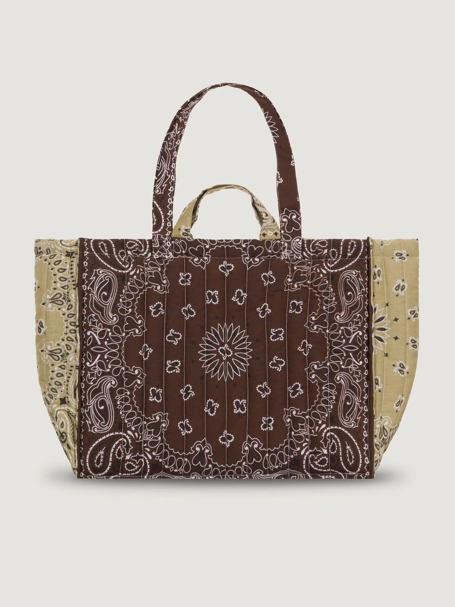Maxi LOVE Tote, Brown & Beige