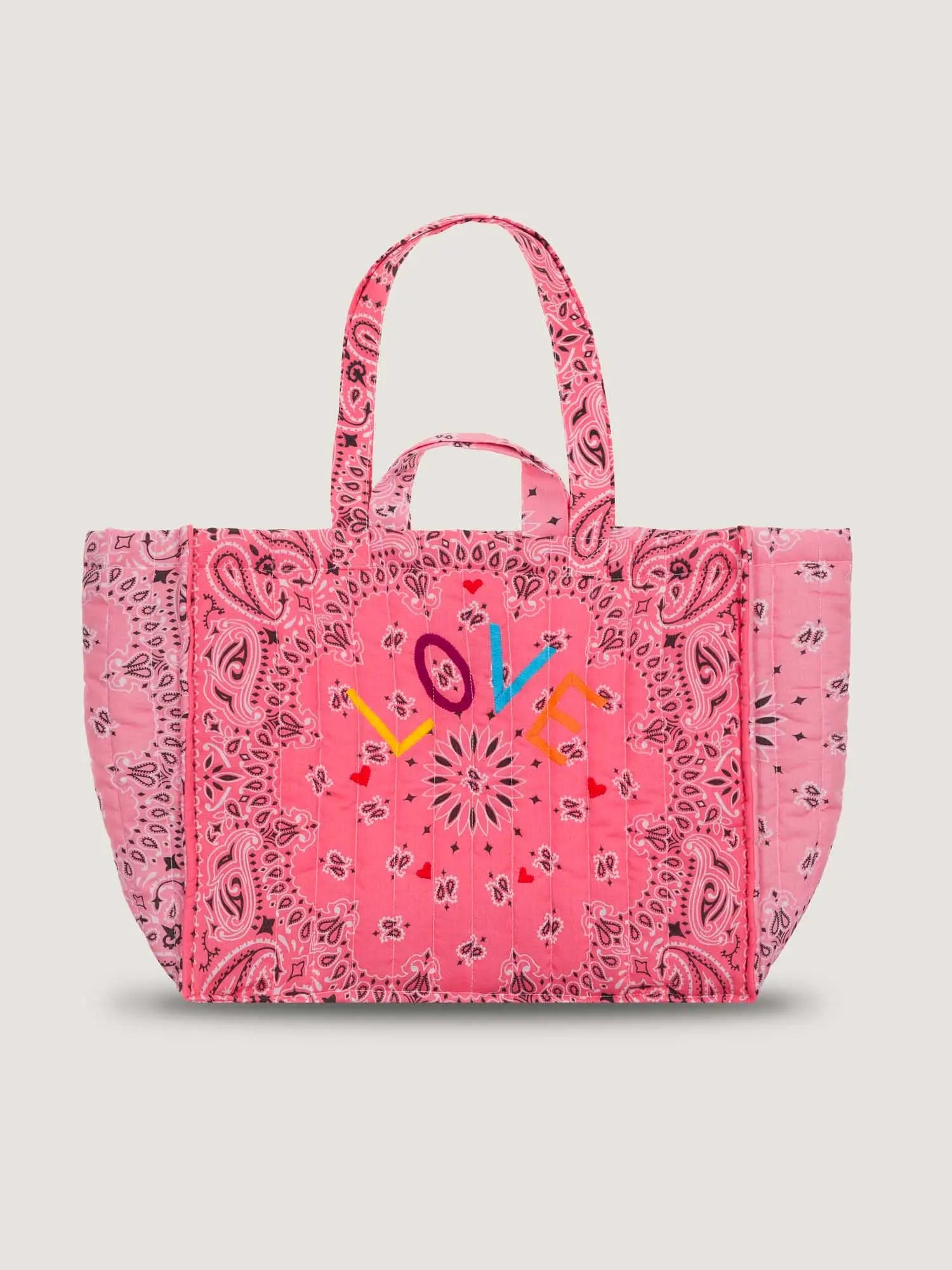 Maxi LOVE Tote, Strawberry & Pink