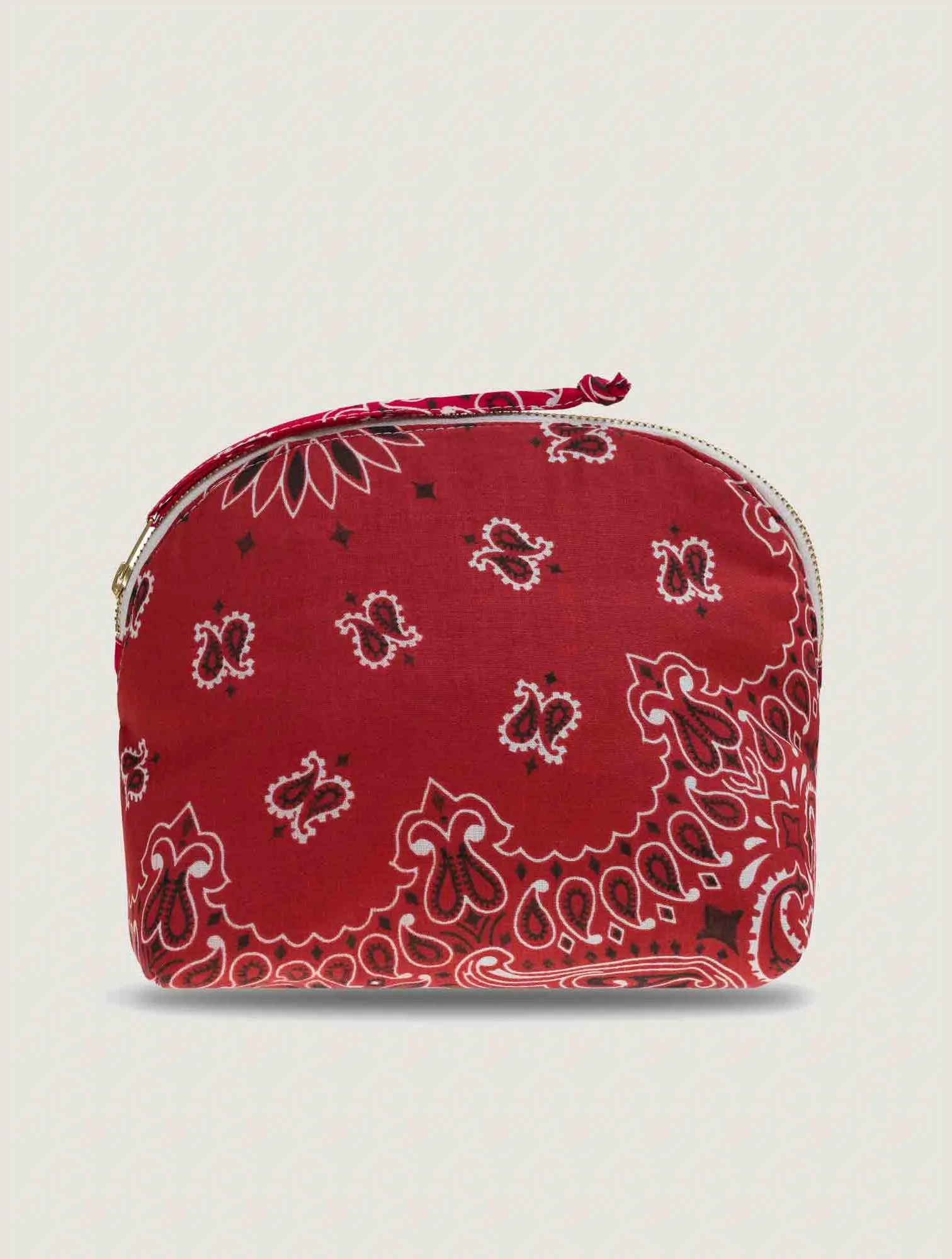 Small HEART Toiletry Bag, Vintage Red & Real Red