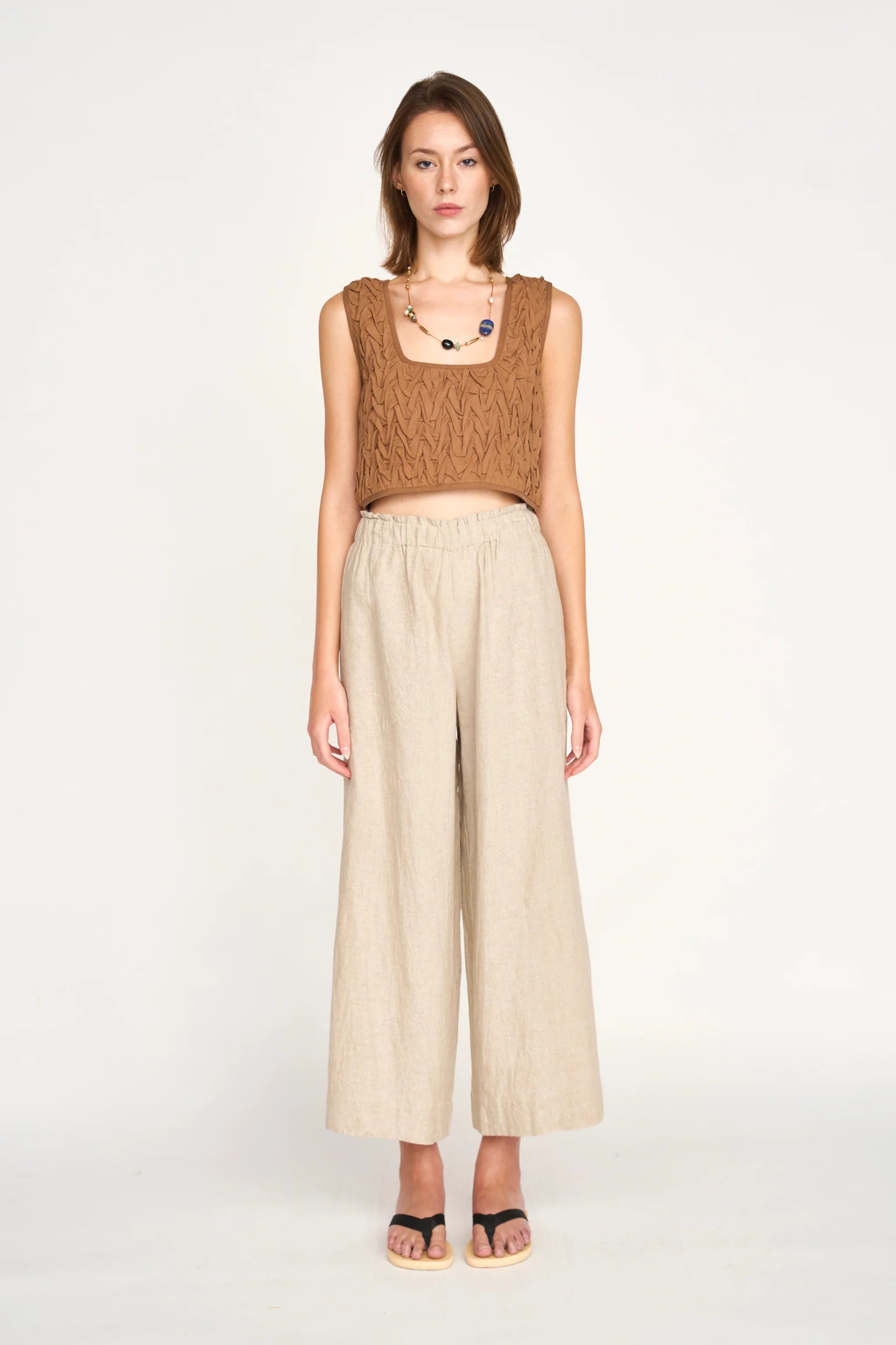 Mirth Pant, Natural Linen