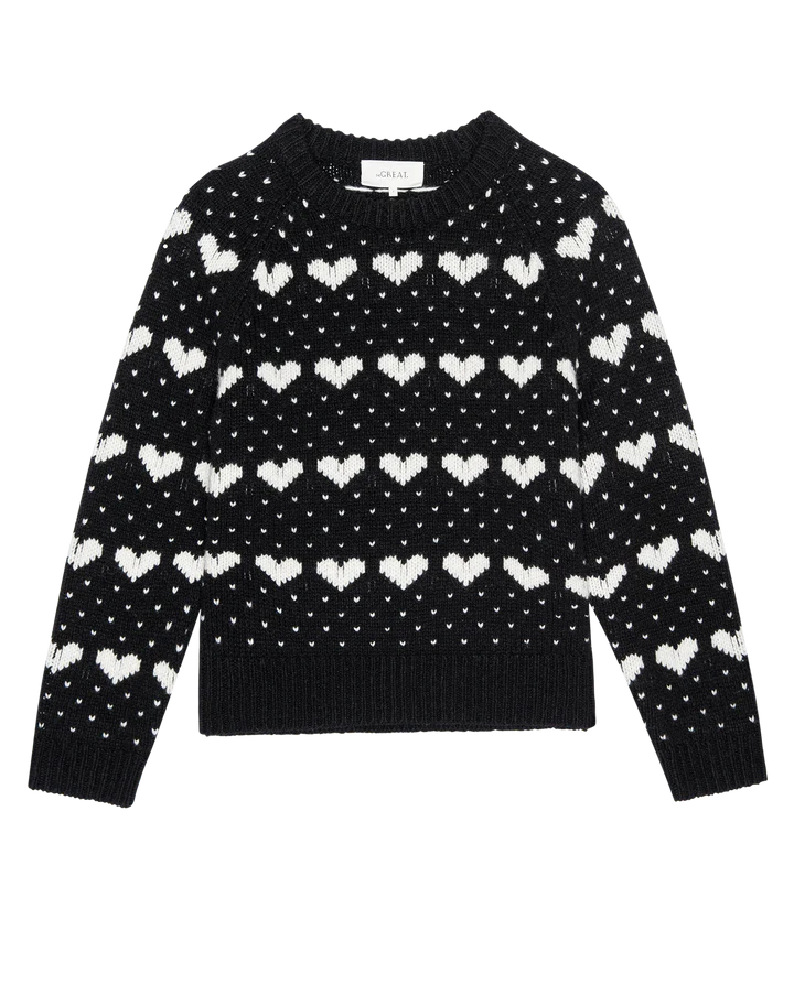 Heart Crew, Black with Pearl