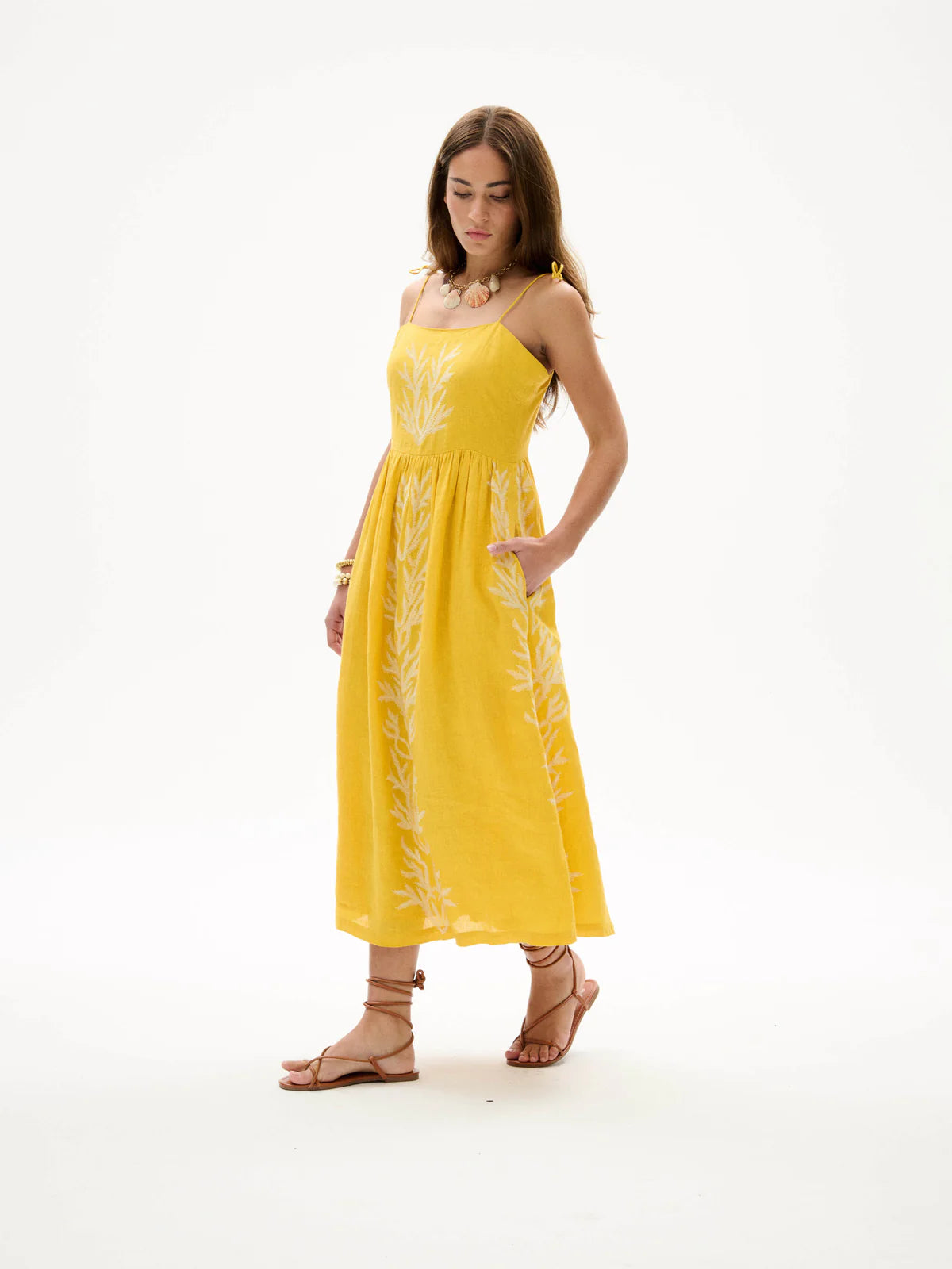 Allegra Dress, Yellow