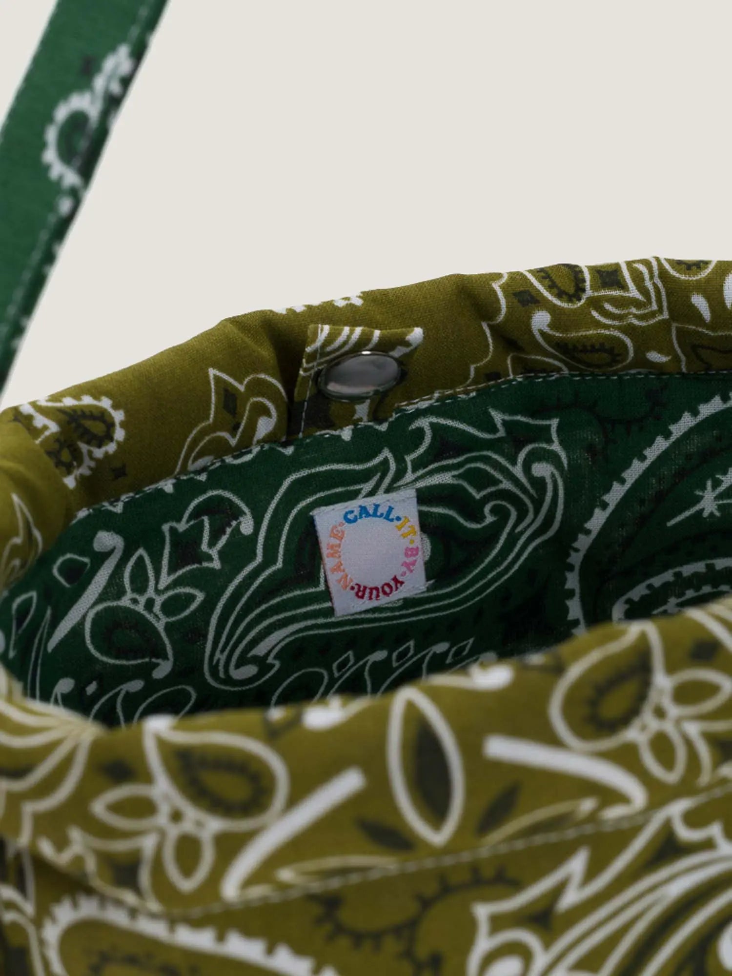 Seau Bag, Bronze & Weekend Green