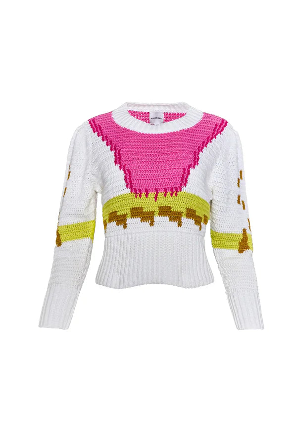 Sully Pullover, White Multi