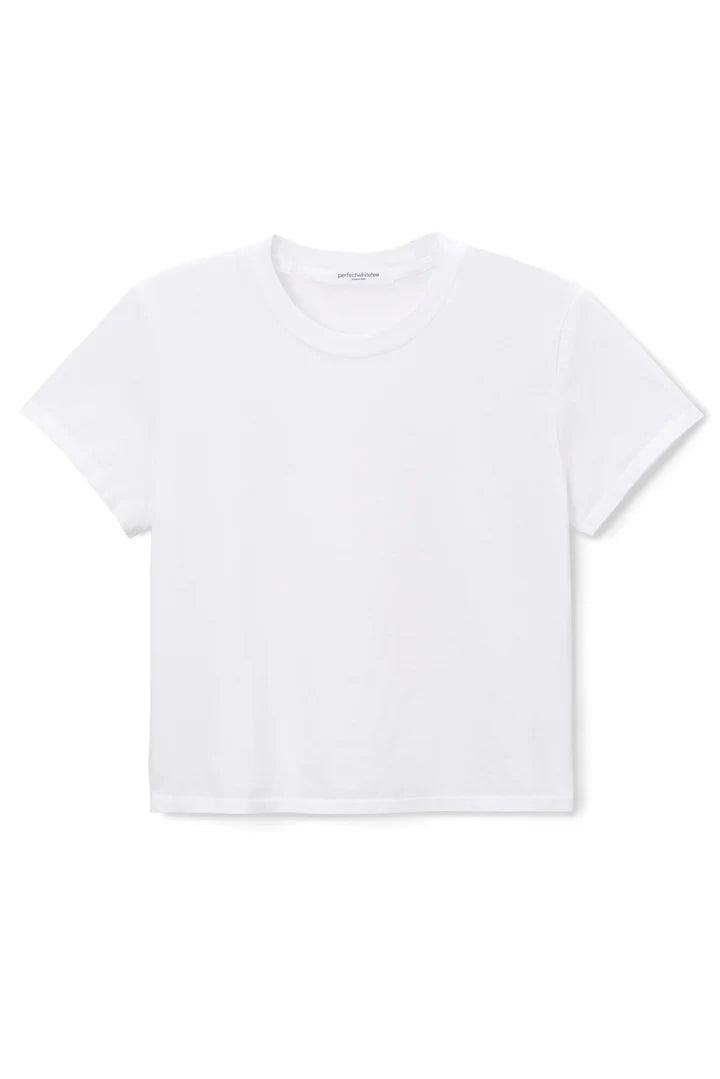 perfectwhitetee - springsteen ringspun cotton tee, white