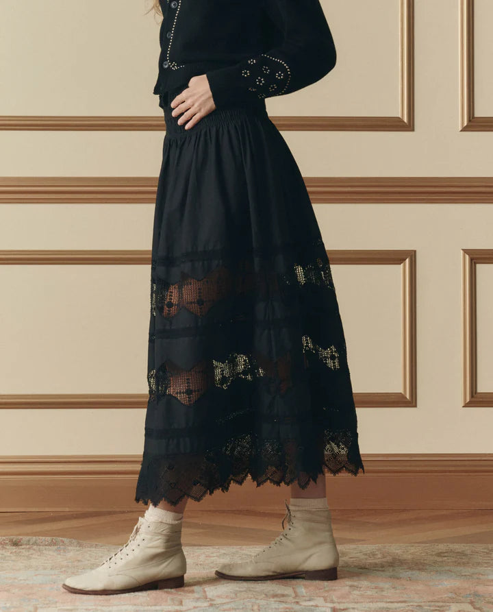 Rosette Canary Skirt, Black