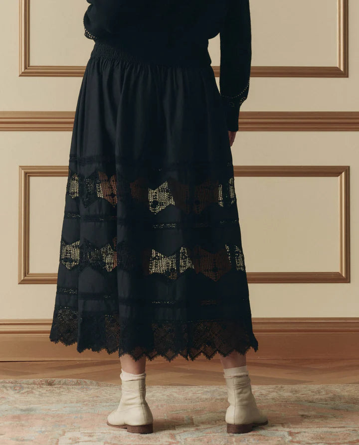 Rosette Canary Skirt, Black