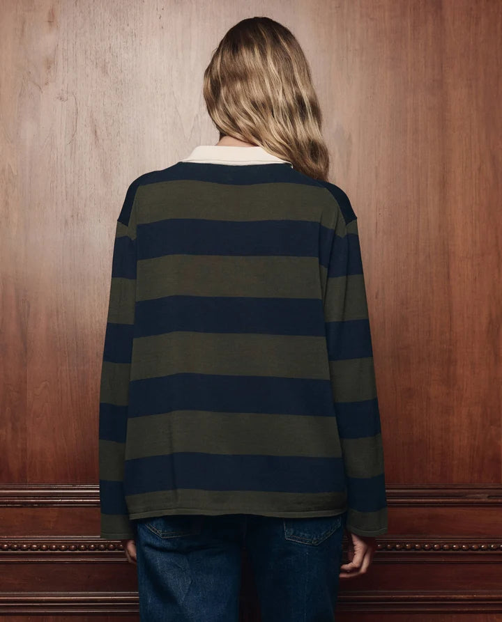 Academy Polo Sweater, Army League Stripe