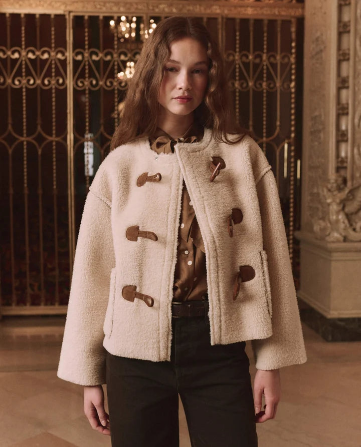 Woodside Toggle Coat, Cream
