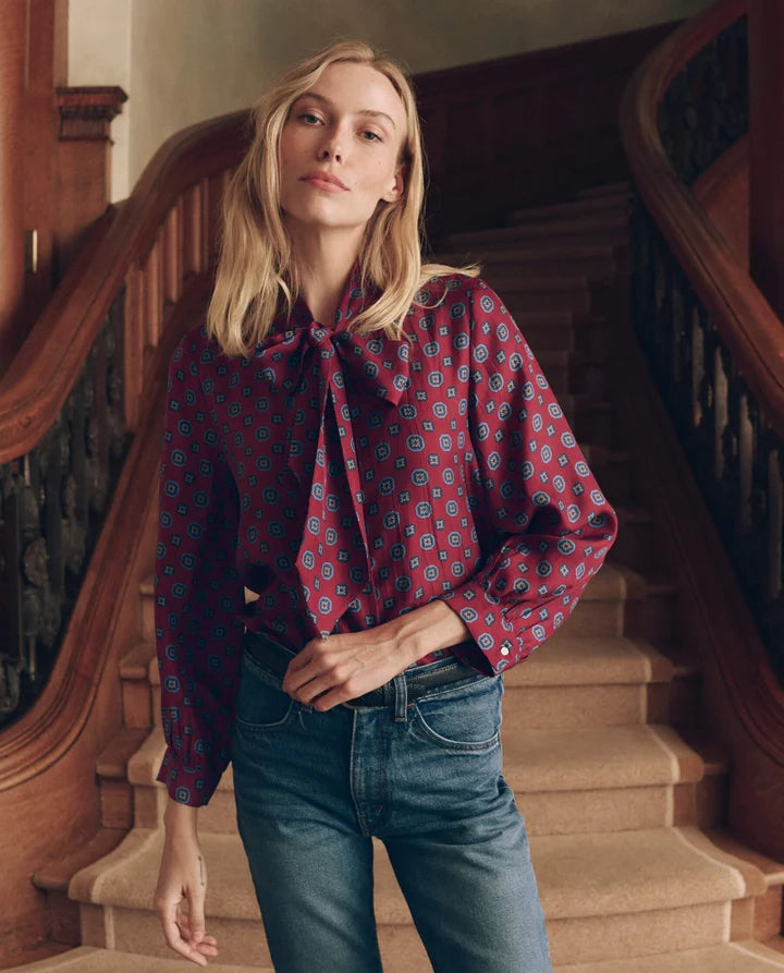 Zenith Top, Medallion Tie Print