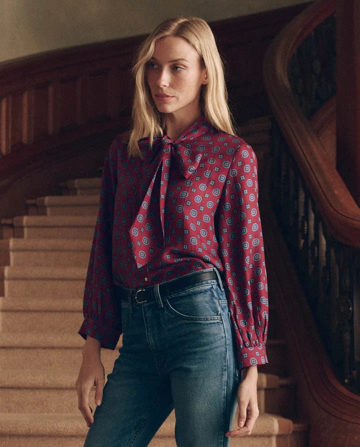 Zenith Top, Medallion Tie Print