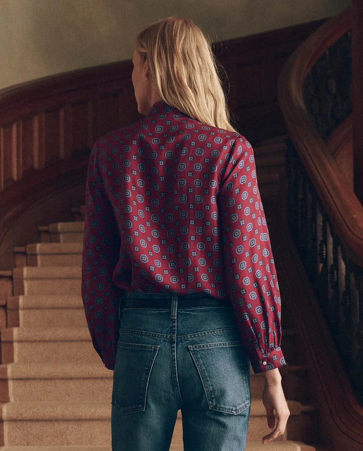 Zenith Top, Medallion Tie Print