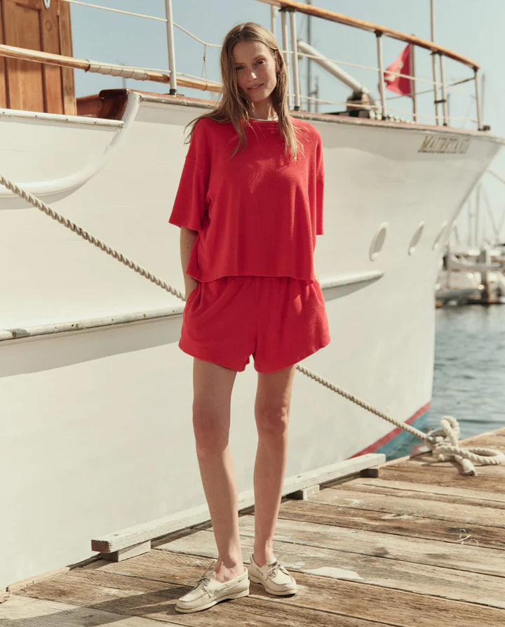 Micro Terry Swing Short, Pimento