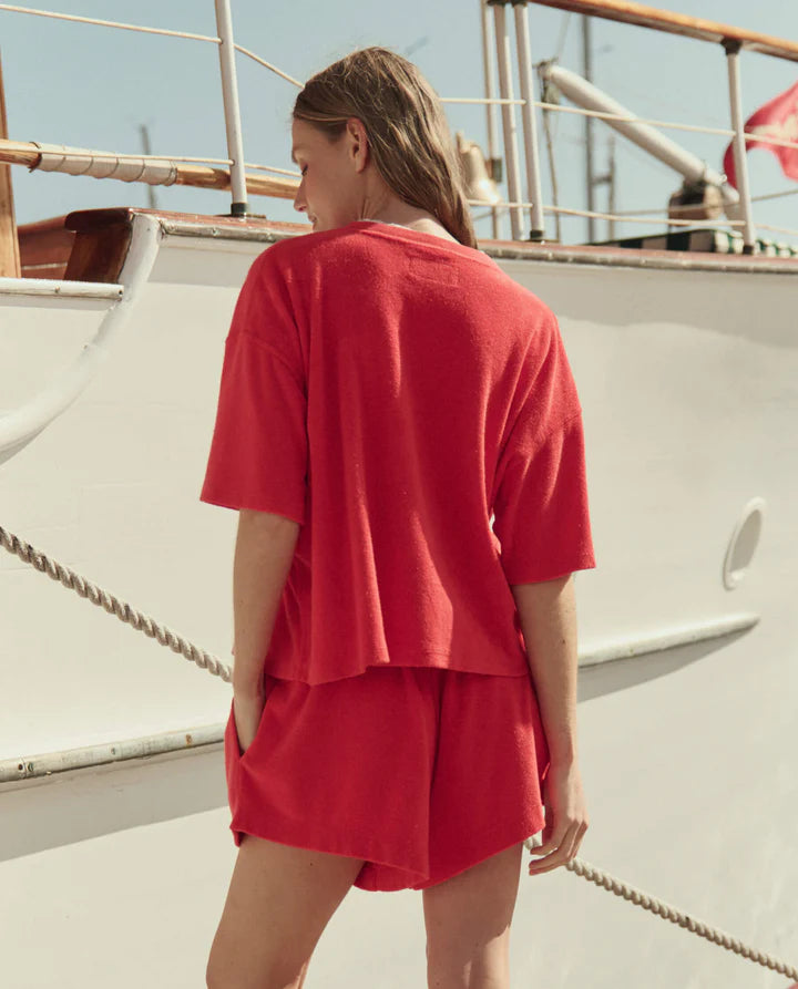 Micro Terry Swing Short, Pimento