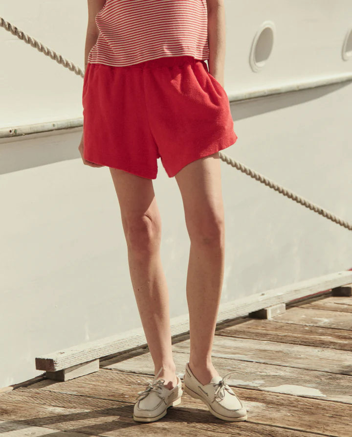Micro Terry Swing Short, Pimento