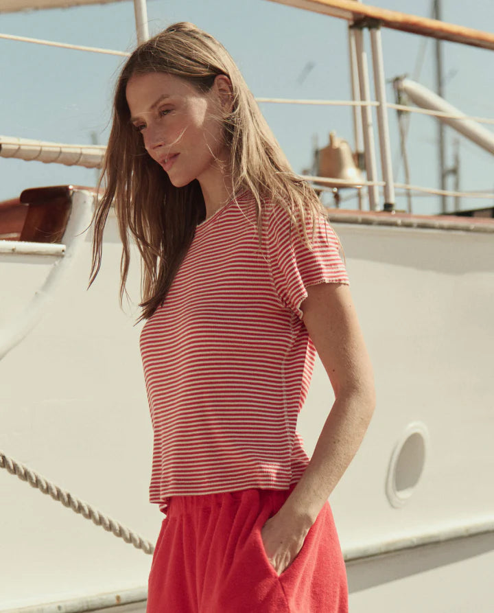 Little Tee, Pimento Stripe