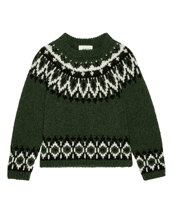 Arctic Fairisle Pullover, Winter Pine