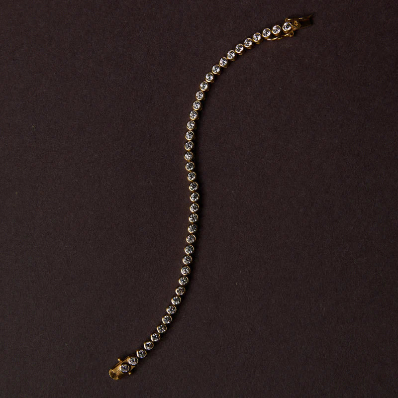 Bezel Tennis Bracelet, 7"