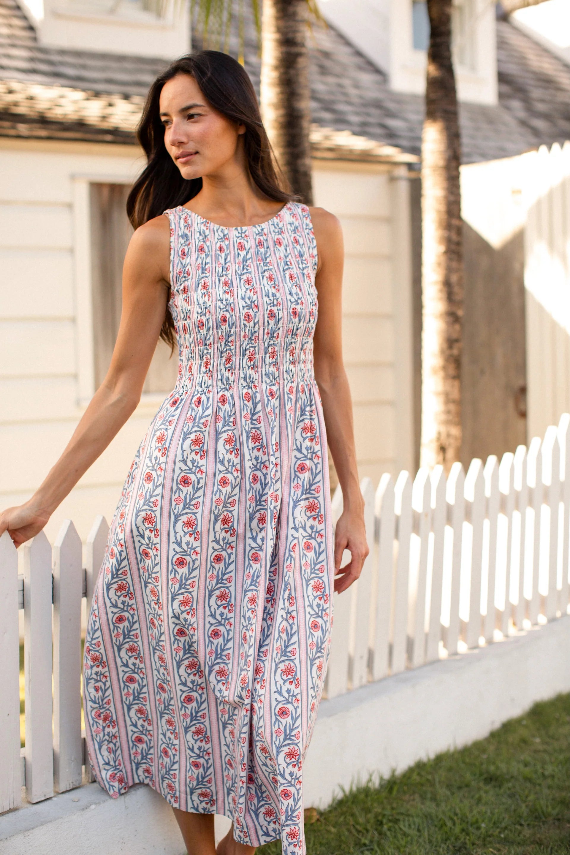 Sara Dress, Vine Floral