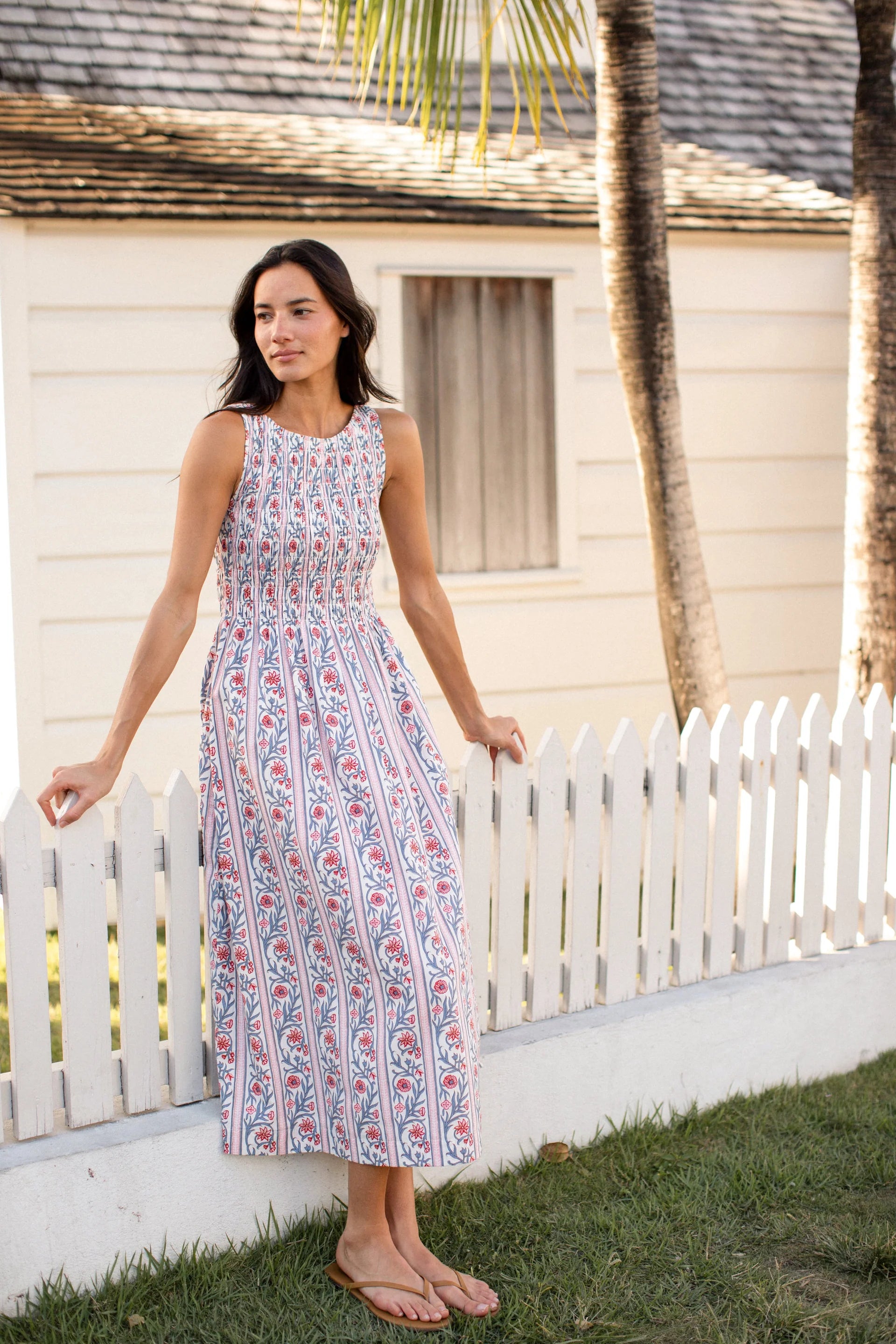 Sara Dress, Vine Floral