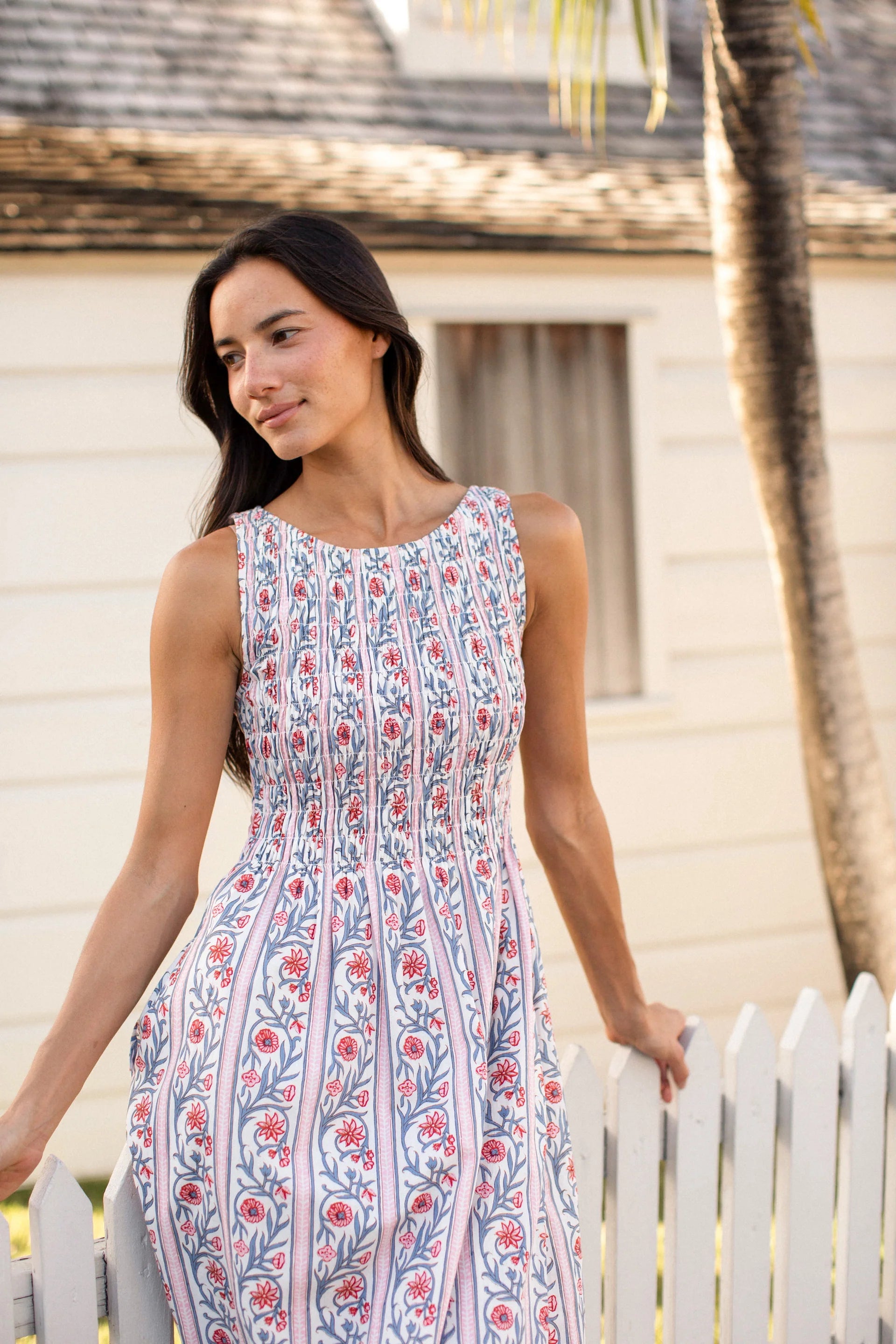Sara Dress, Vine Floral