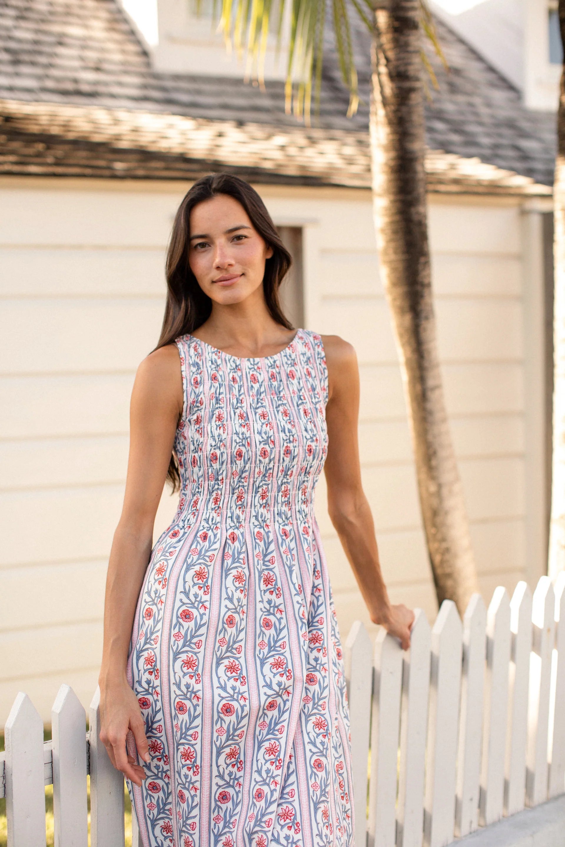 Sara Dress, Vine Floral