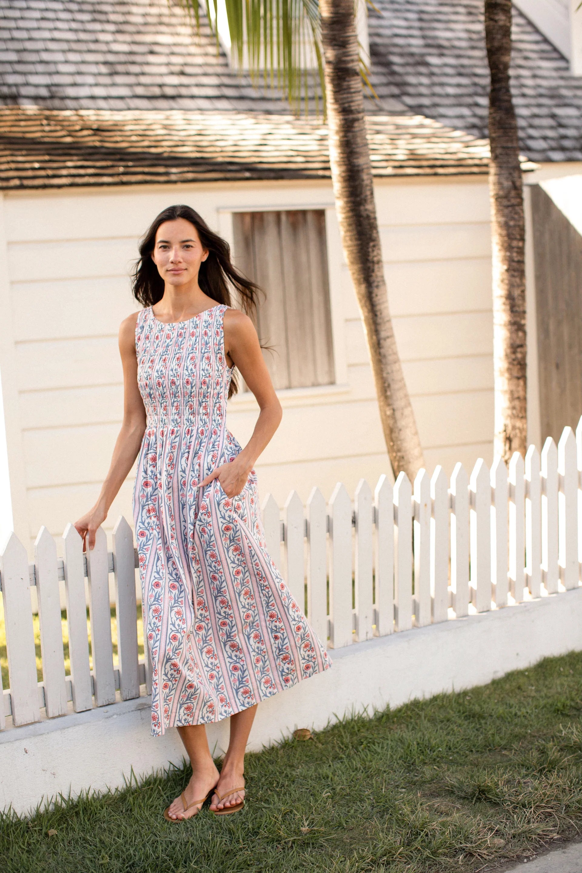 Sara Dress, Vine Floral